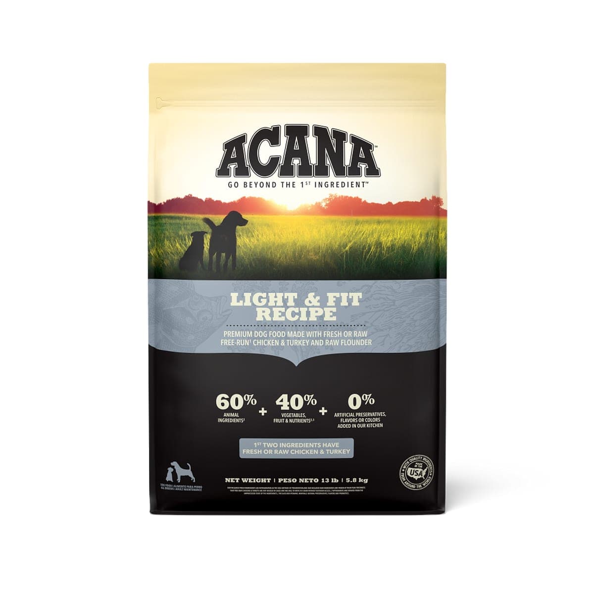 Alimento seco para perros adultos Light & Fit, 2 kg
