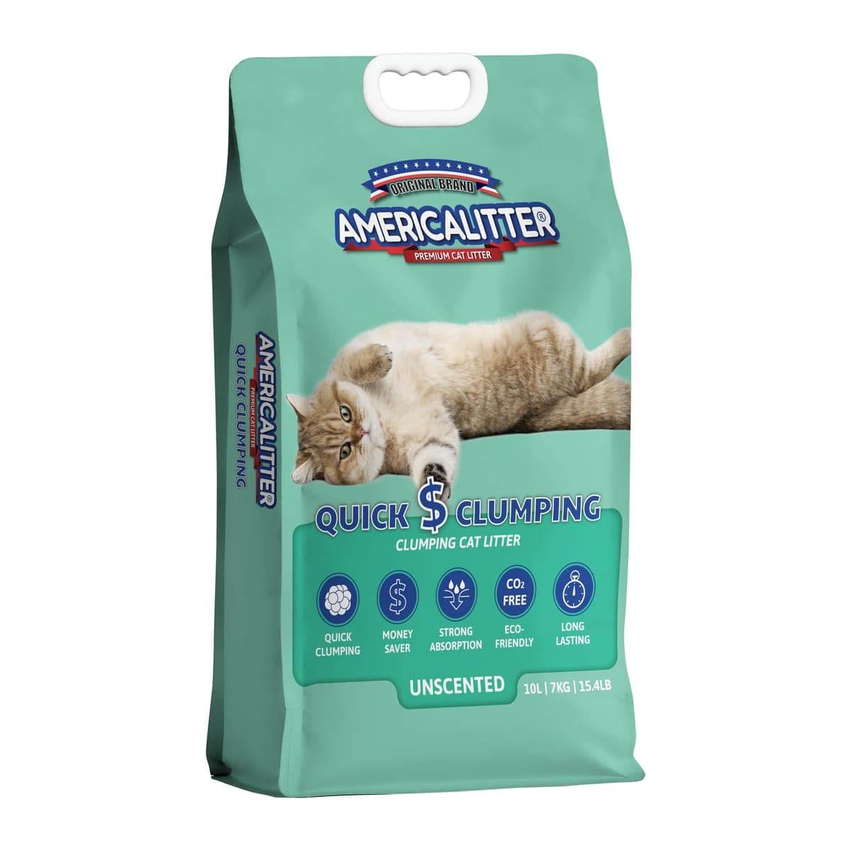 Arena sanitaria aglomerante Quick Clumping de bentonita con carbón activado, 7 kg