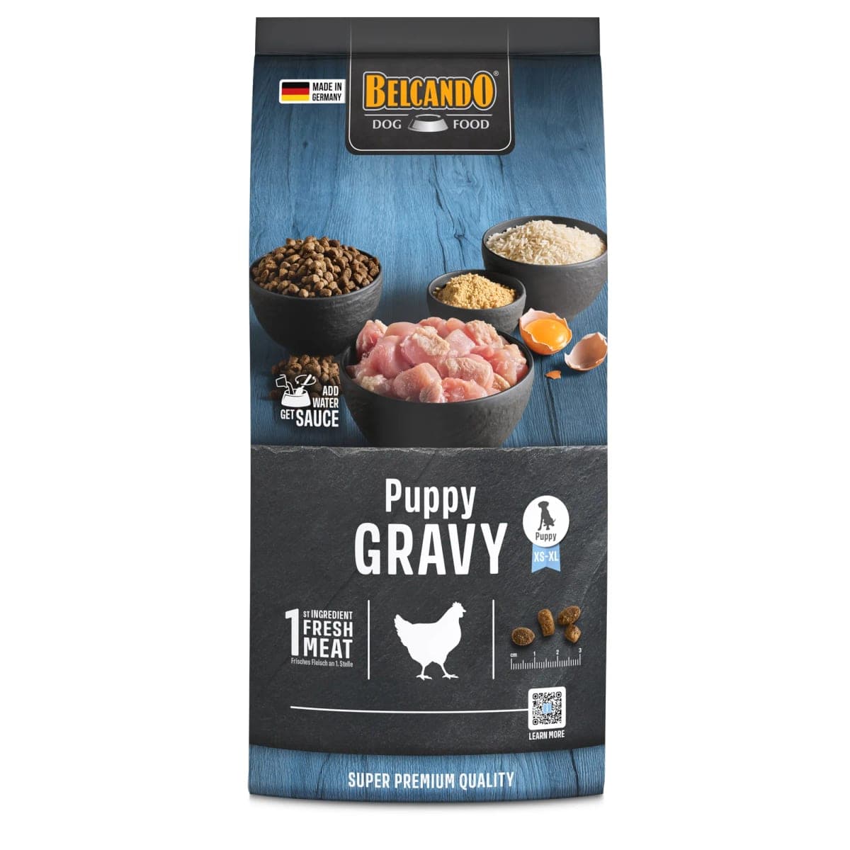 Alimento seco Puppy Gravy para cachorros, ave, 1 kg