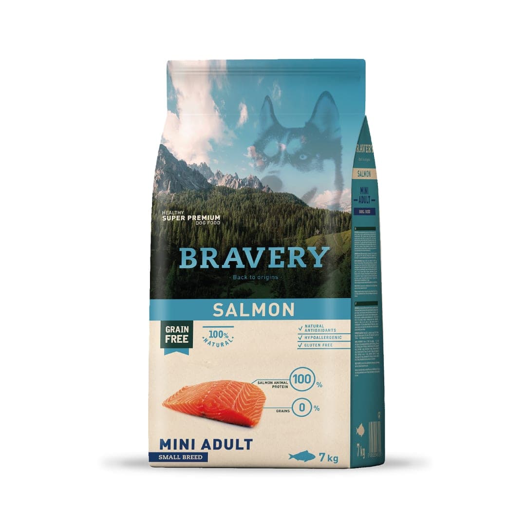 Alimento seco de salmón para perros adultos de razas pequeñas, 7 kg