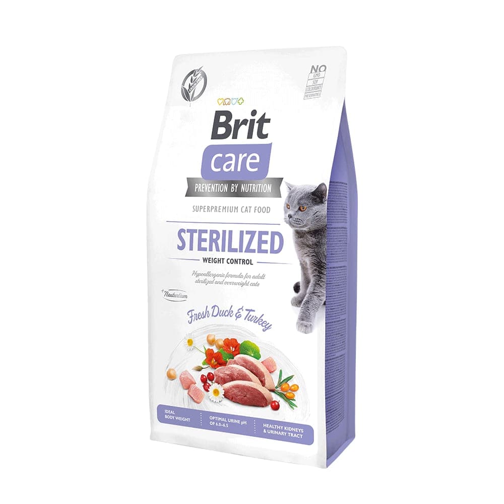 Alimento seco Sterilized Weight Control para gatos esterilizados, pato y pavo, 7 kg