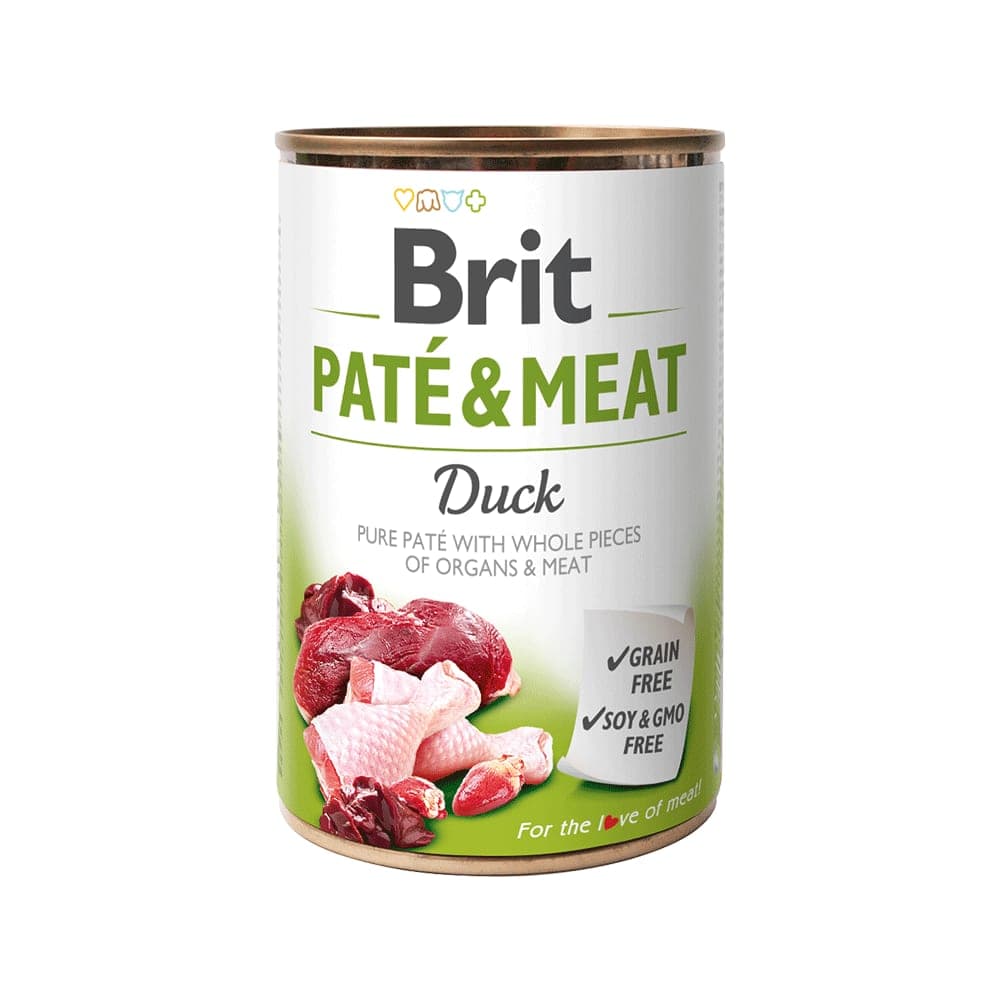 Alimento húmedo en lata Paté & Meat para perros adultos, pato, 400 g