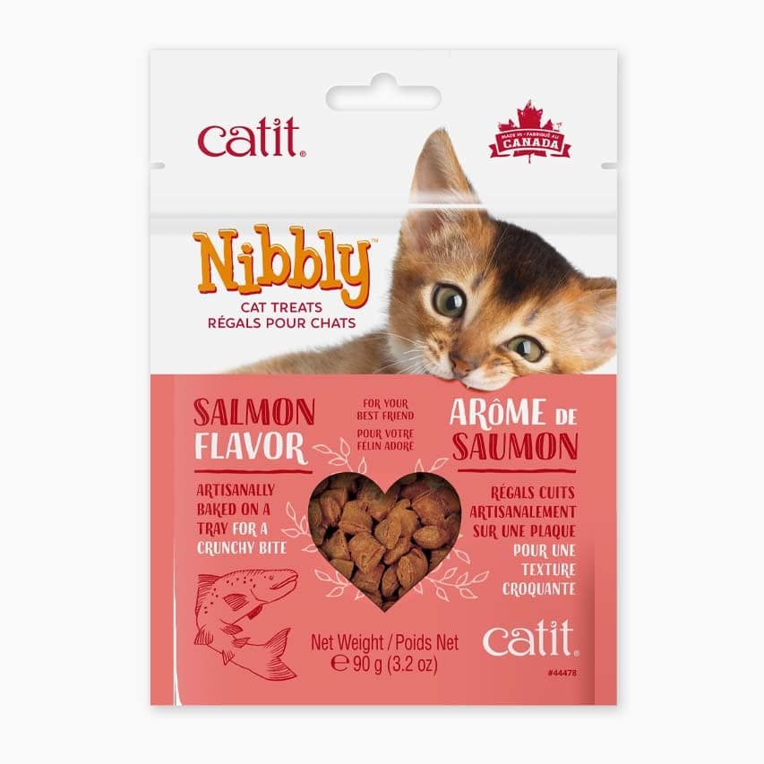 Snack crujiente Catit Nibbly Crispy de salmón, 90 g