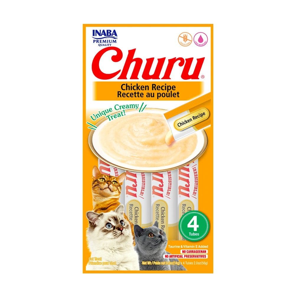 Snack cremoso Churu de pollo, 4 tubos