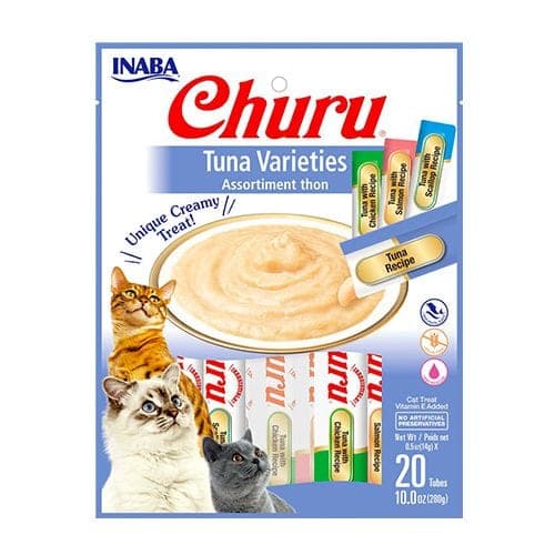 Snack cremoso Churu variedades de atún, 20 tubos