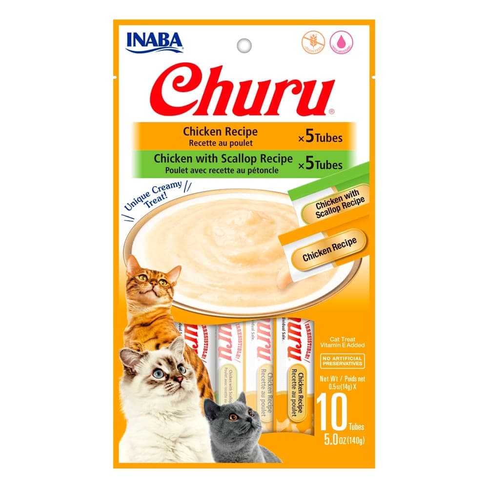 Snack cremoso Churu variedades de pollo, 10 tubos