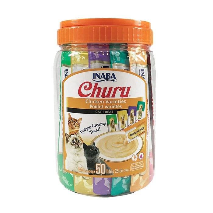 Snack cremoso Churu variedades de pollo, 50 tubos