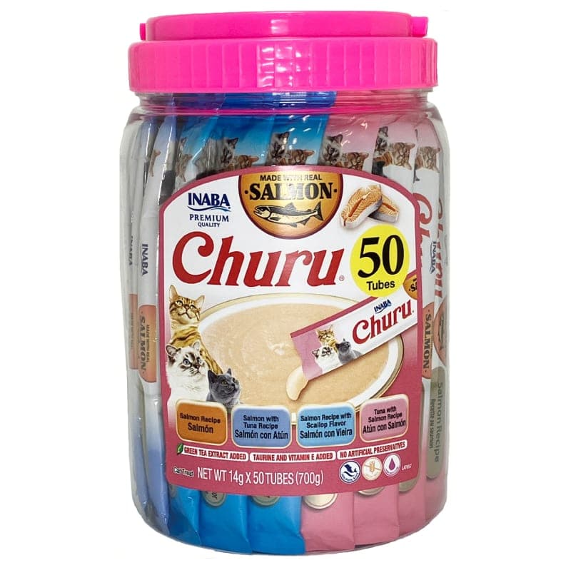 Snack cremoso Churu variedades de salmón, 50 tubos