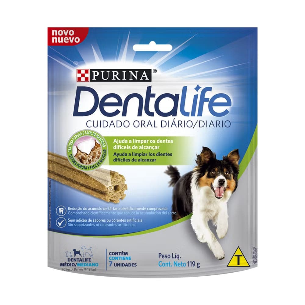 Snack dental Dentalife para perro mediano sabor pollo, 119 g