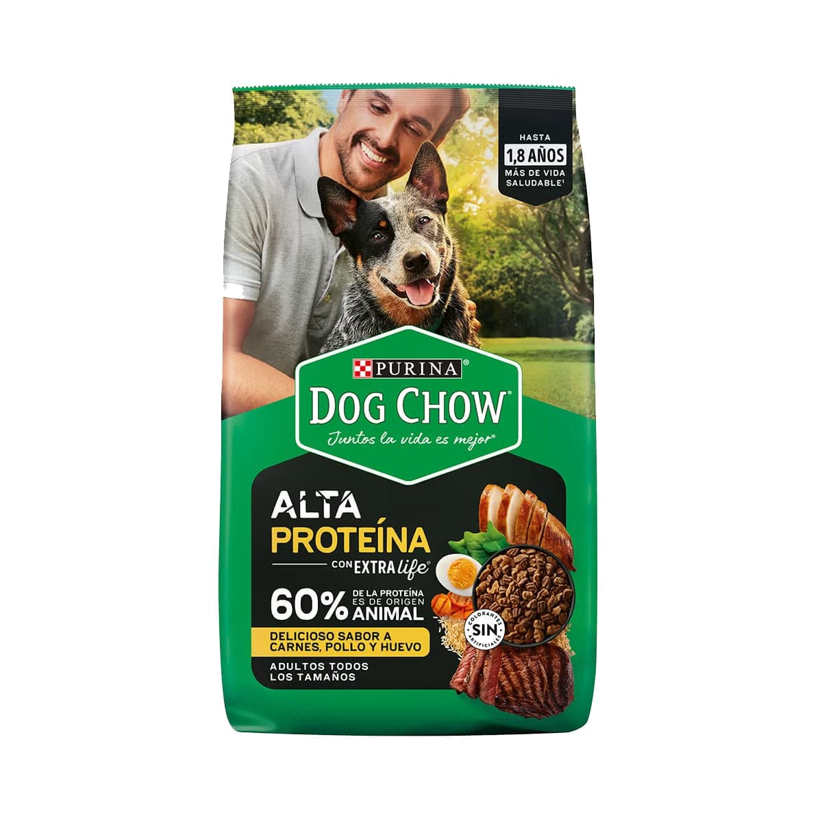 Alimento seco Alta Proteína para perros adultos de todos los tamaños, 3 kg