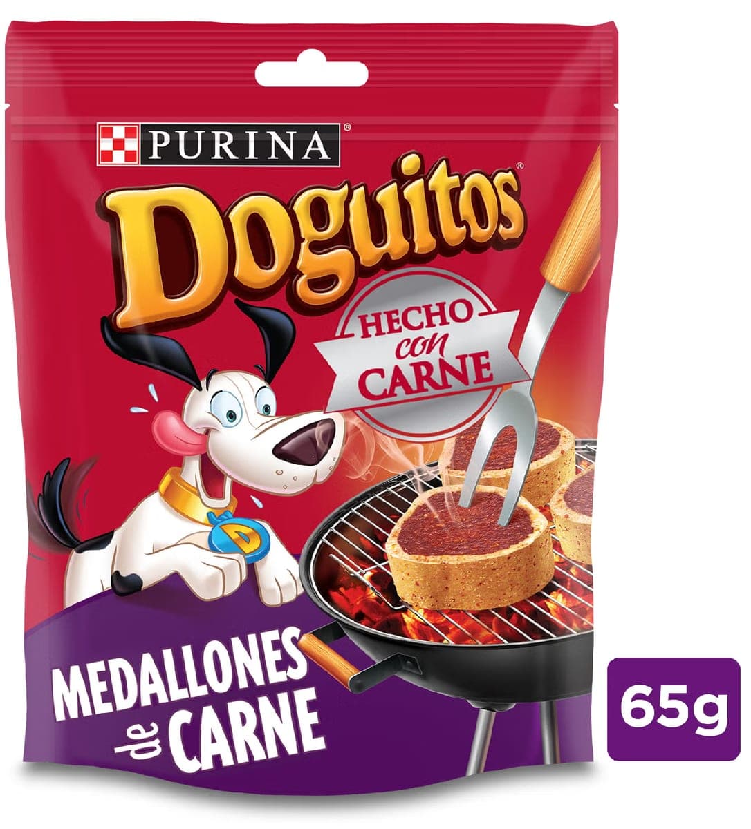 Snack Doguitos Medallones de carne para perro, 65 g