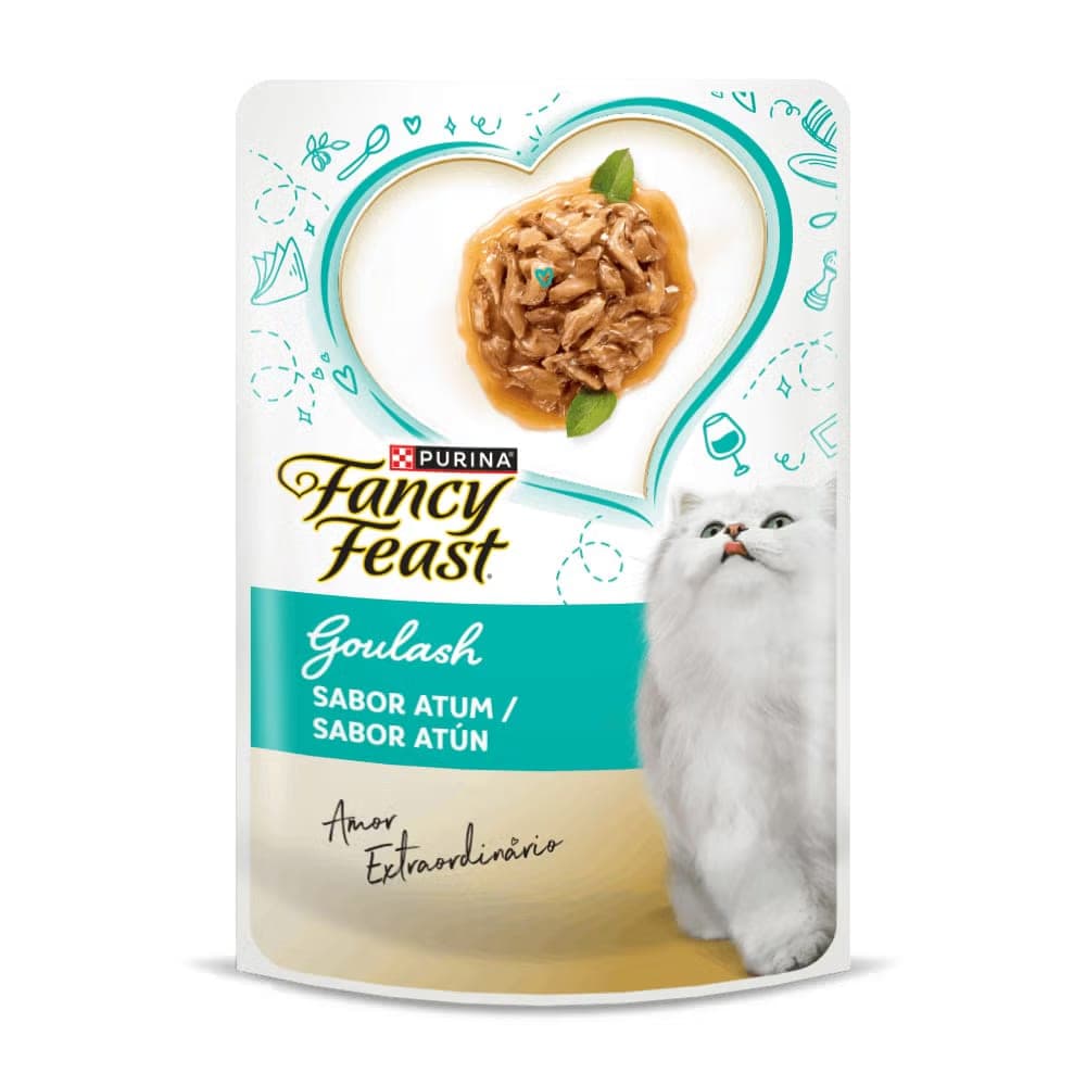 Alimento húmedo para gatos adultos Goulash de atún, sobre de 85 g