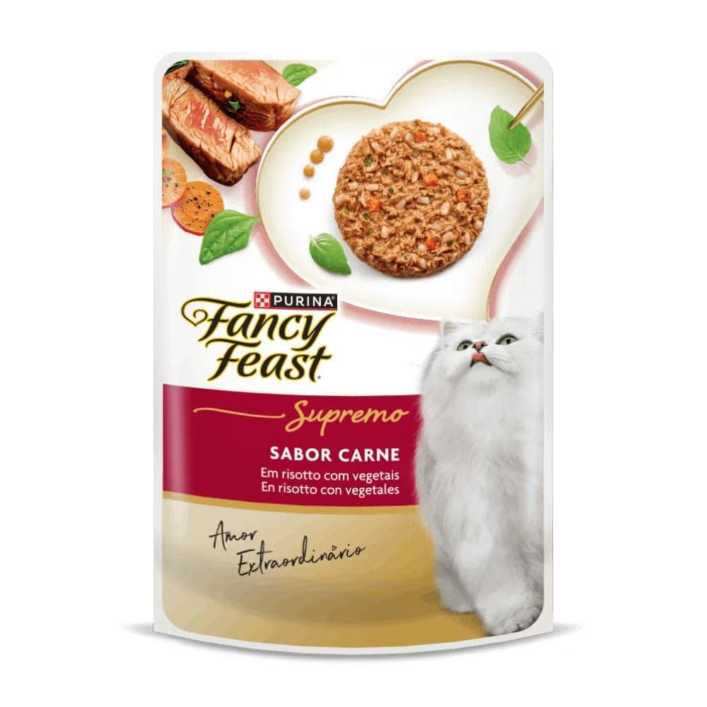 Alimento húmedo para gatos adultos Supremo de carne, sobre de 75 g