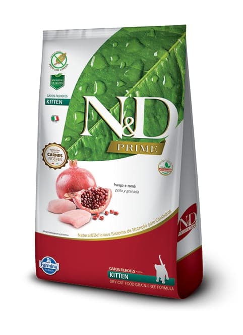 Alimento seco para gatitos N&D Prime, pollo y granada, 1,5 kg