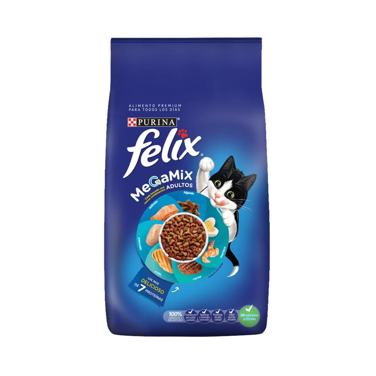 Alimento seco para gatos adultos Megamix, 3 kg