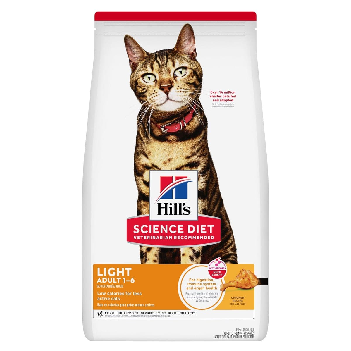 Alimento seco para gatos adultos Science Diet Light, 1,81 kg