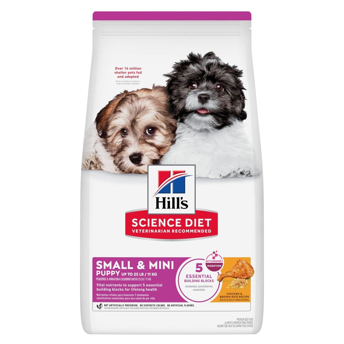 Alimento seco para cachorros de razas pequeñas y mini Science Diet Puppy pollo y arroz, 2,04 kg
