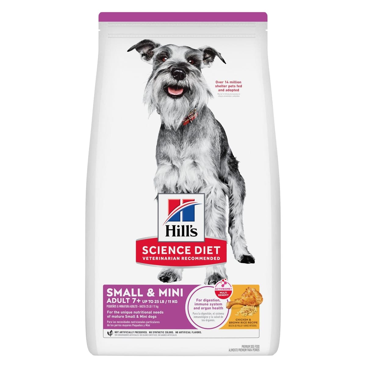 Alimento seco para perros senior de razas pequeñas y mini Science Diet Small & Mini Adult 7+, 2,04 kg
