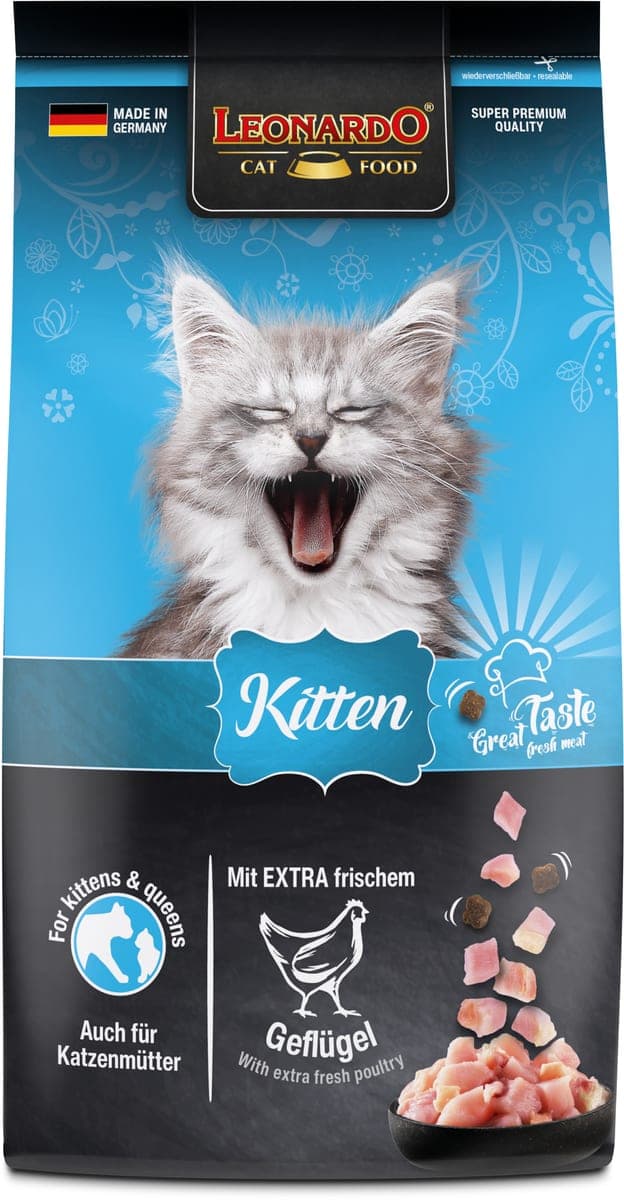 Alimento seco Kitten para gatitos, ave, 1,8 kg
