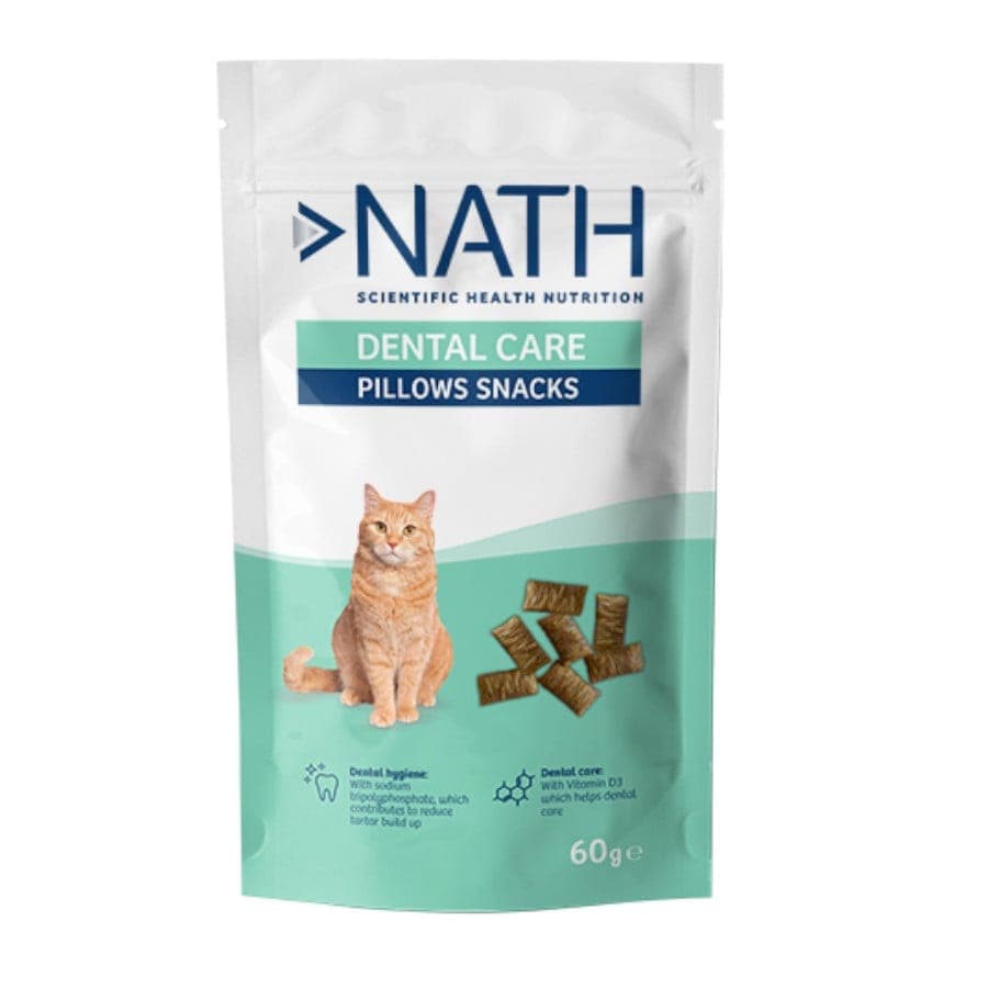 Snack dental en bocaditos Pillow Snacks para gatos adultos, 60 g