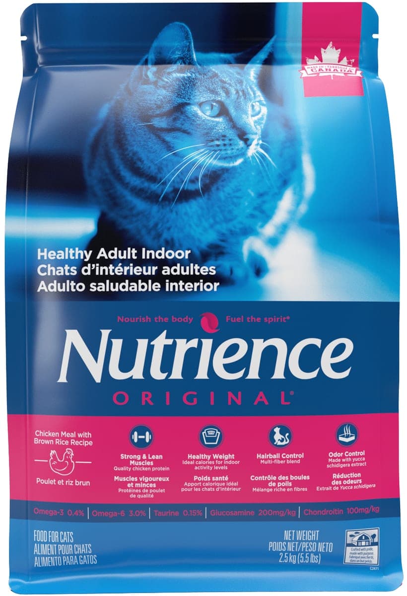 Alimento seco Original Indoor para gatos adultos de interior, pollo con arroz integral, 2,5 kg