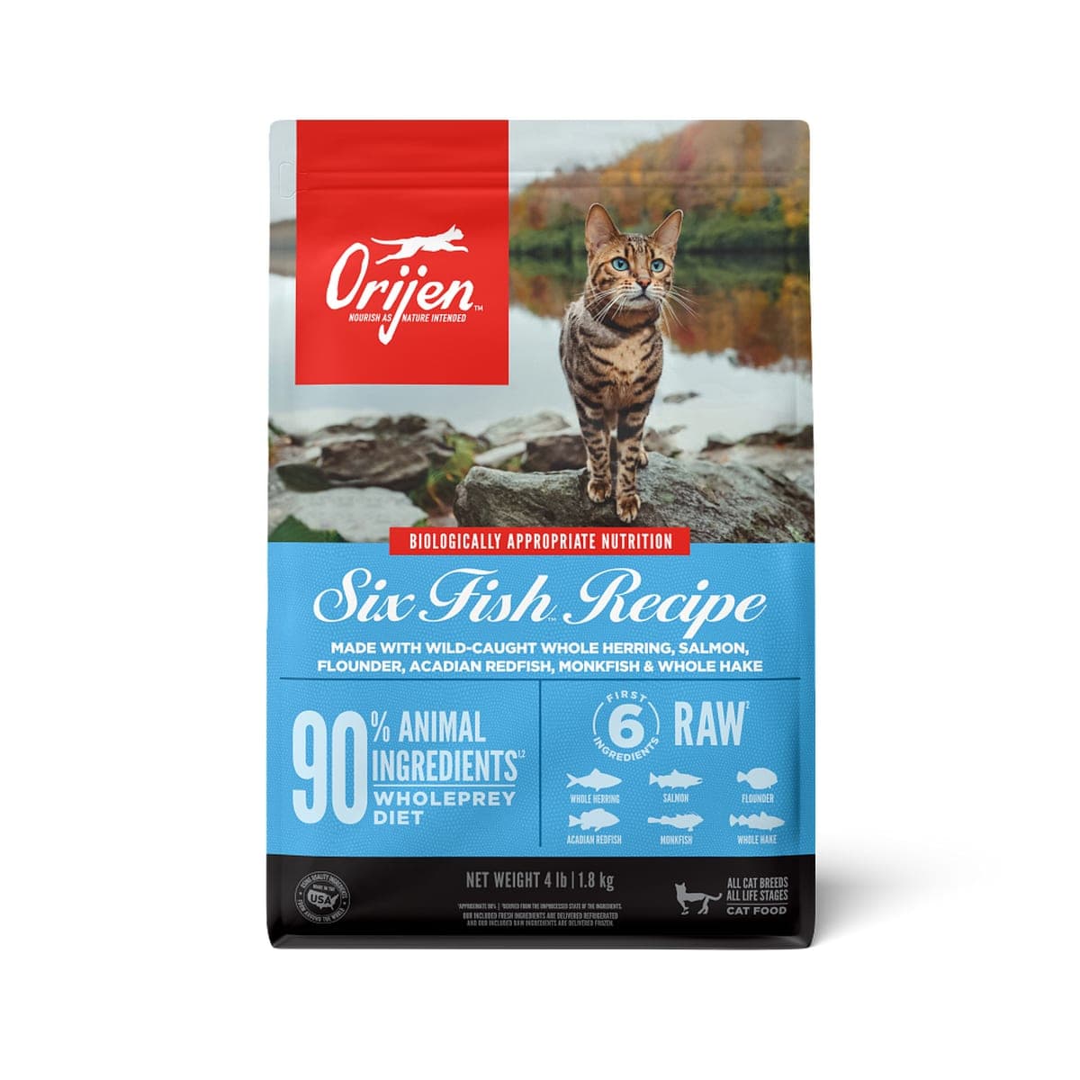 Alimento seco para gatos Six Fish, seis pescados, 1,8 kg