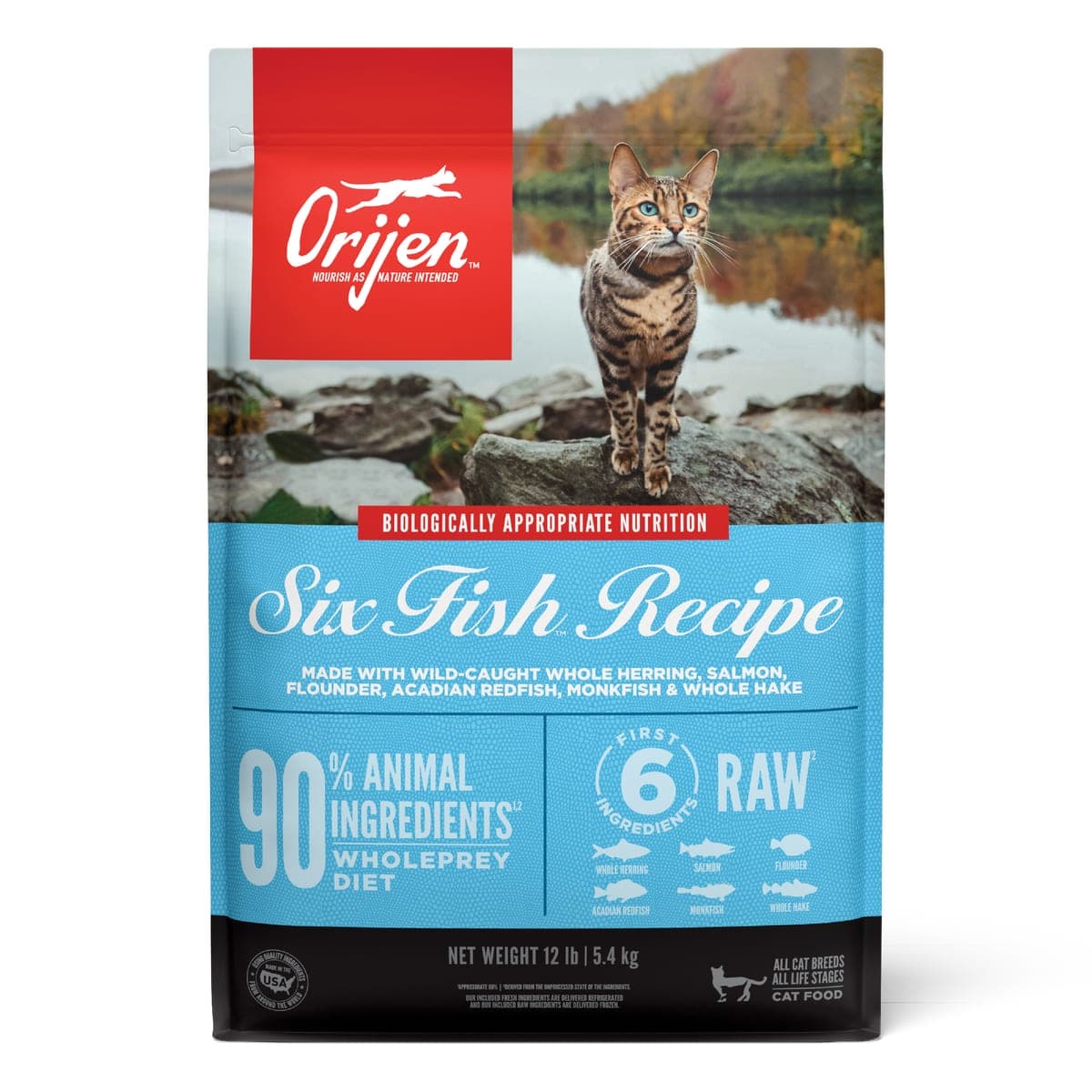 Alimento seco para gatos Six Fish, seis pescados, 5,4 kg