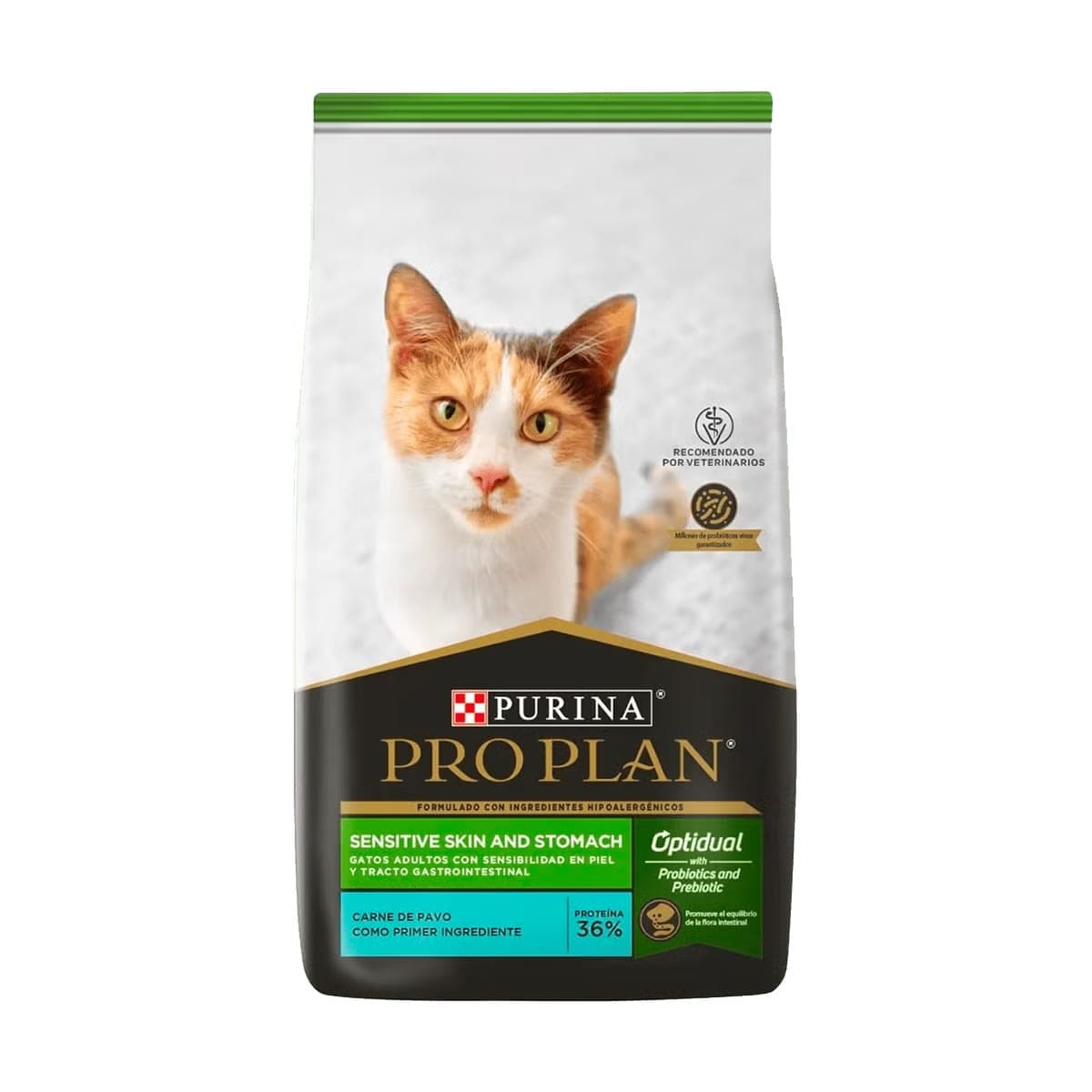 Alimento seco para gatos adultos con piel y estómago sensibles, 3 kg