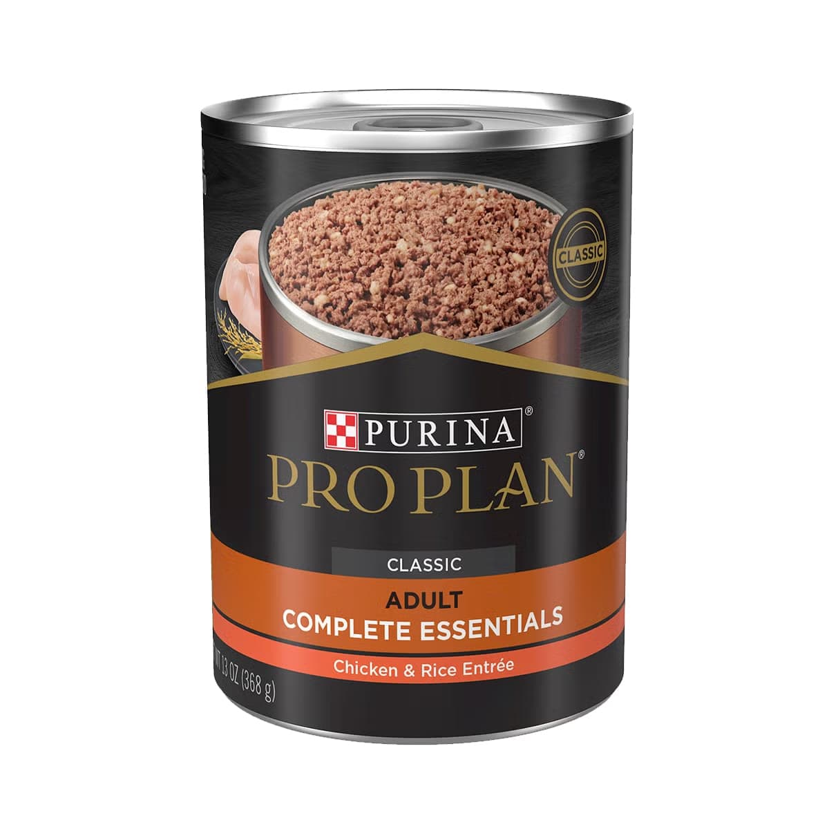 Alimento húmedo en lata para perros adultos, pollo y arroz, 368,5 g