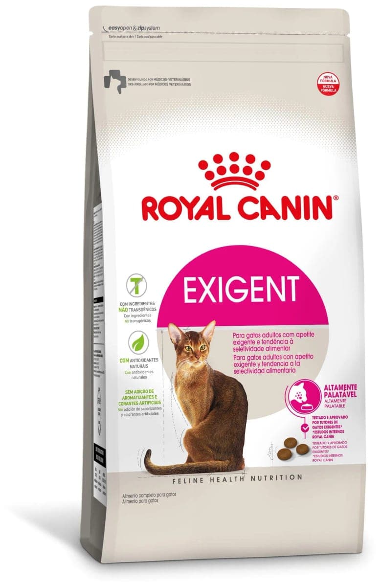 Alimento seco para gatos adultos de apetito exigente Exigent, 1,5 kg