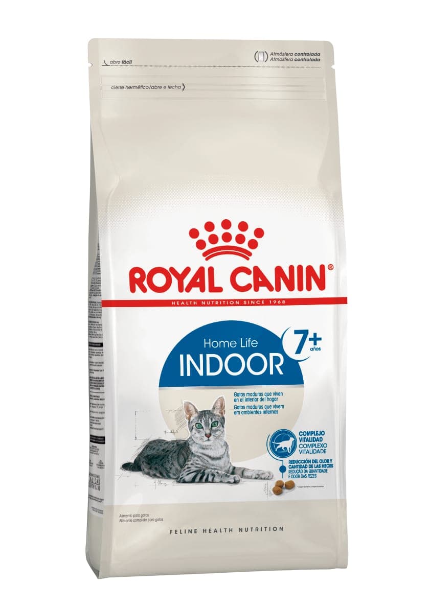 Alimento seco para gatos de 7 años o más Indoor 7+, 7,5 kg