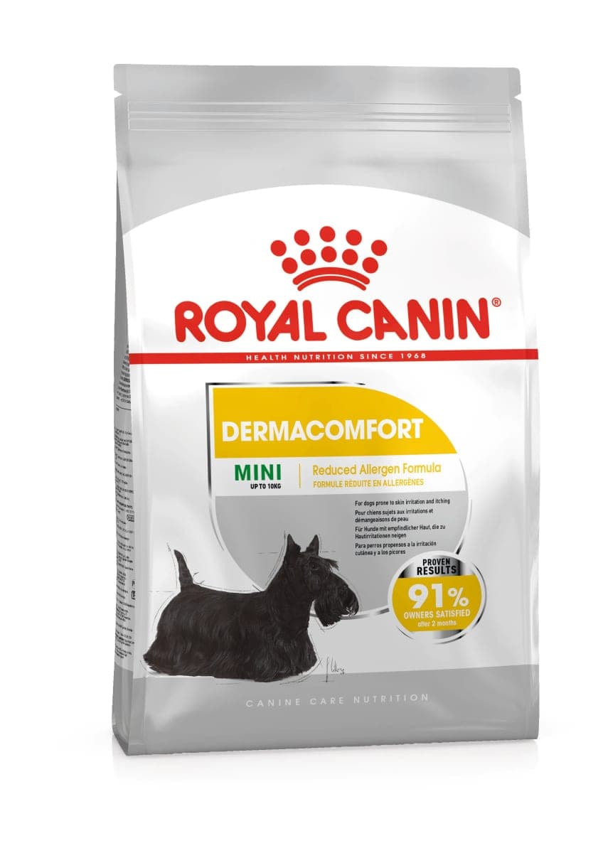 Alimento seco para perros adultos de razas pequeñas Mini Dermacomfort, 3 kg