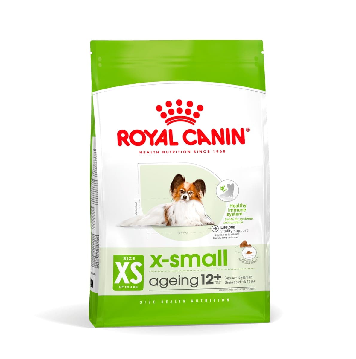 Alimento seco para perros senior de razas miniatura X-Small Ageing 12+, 1 kg