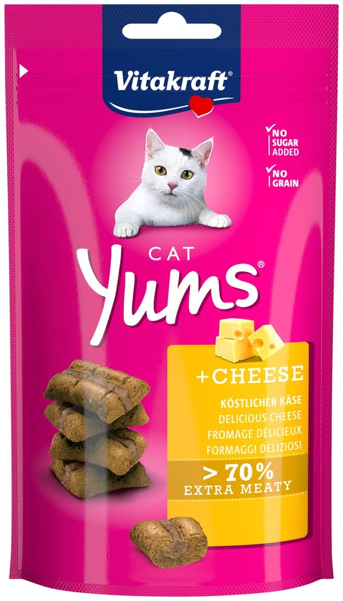 Bocados rellenos Cat Yums de queso, 40 g