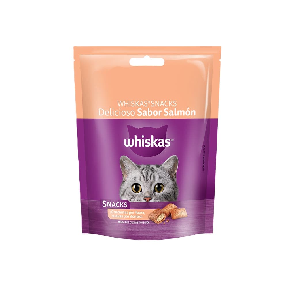 Snack crocante Whiskas Delicioso sabor salmón, 40 g