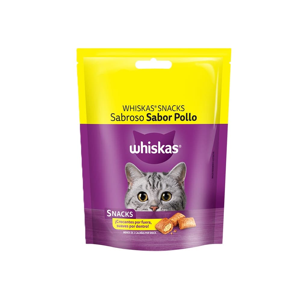 Snack crocante Whiskas Sabroso sabor pollo, 40 g