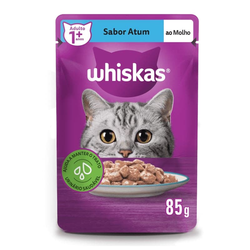 Alimento húmedo para gatos adultos sabor atún en salsa, sobre de 85 g